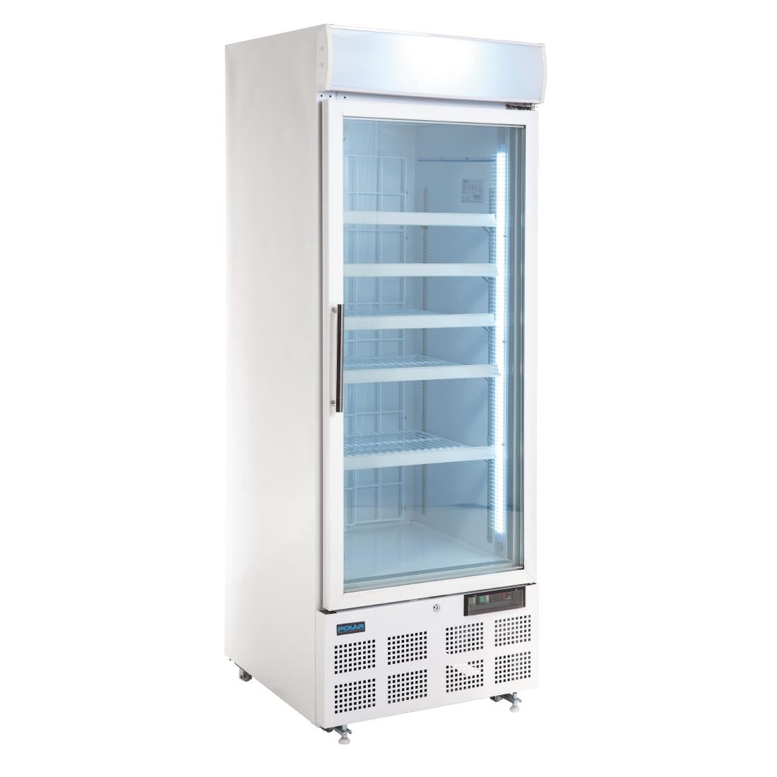 Polar G-Series Upright Display Freezer White 412Ltr