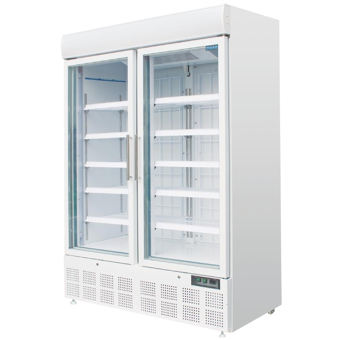 Polar G-Series Upright Display Freezer White - 920Ltr