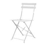 Bolero Grey Pavement Style Steel Folding Chairs (Pack 2)