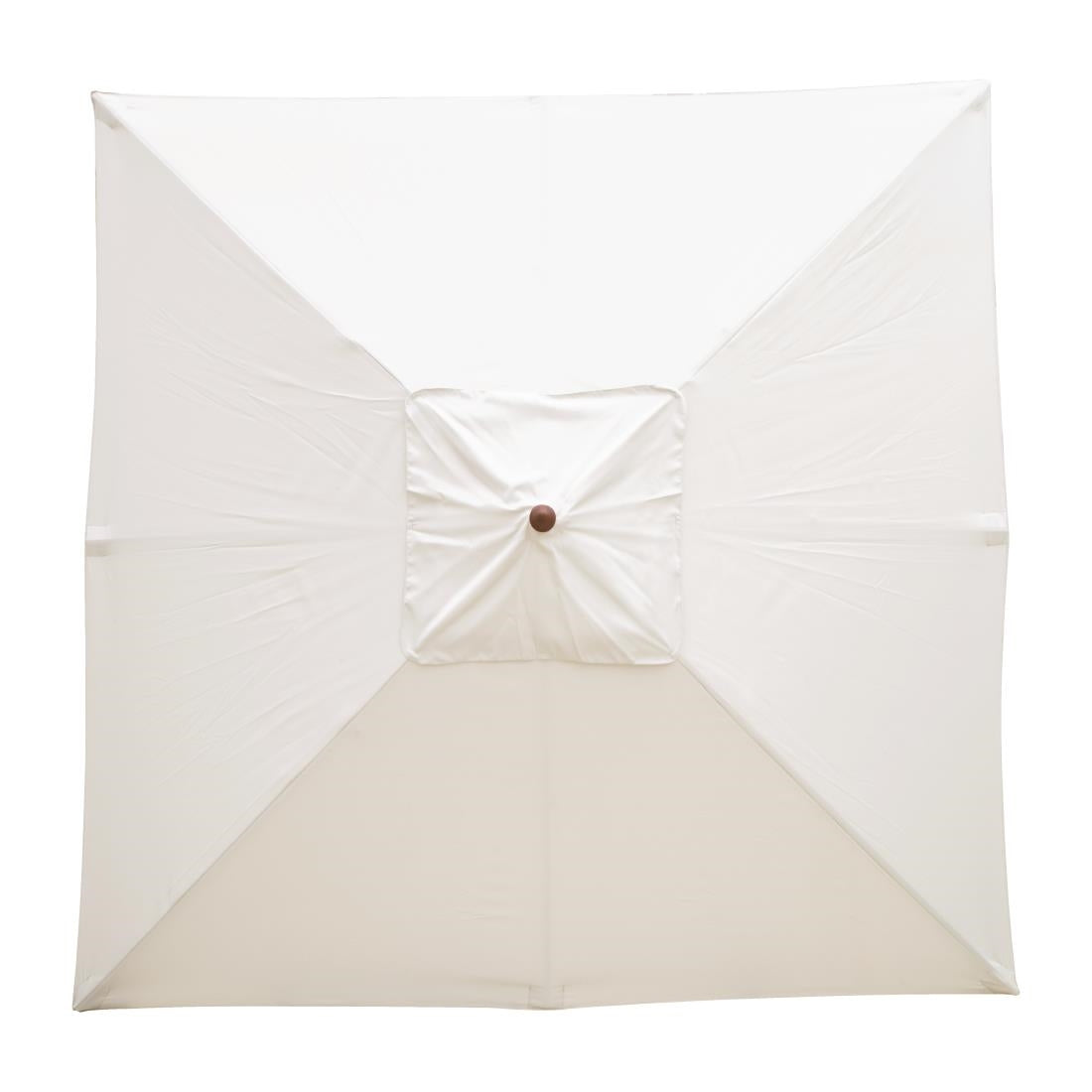 Bolero Cream Square 2500mm Pulley Parasol