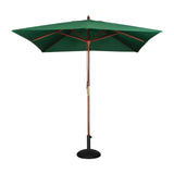 Bolero Green Square 2500mm Pulley Parasol