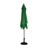 Bolero Green Square 2500mm Pulley Parasol