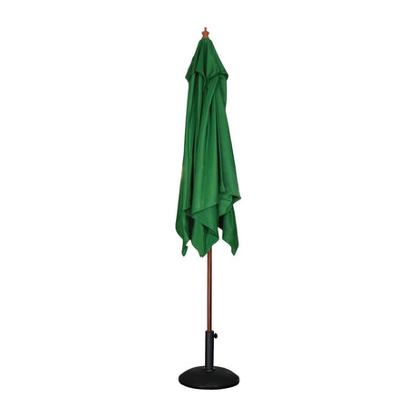 Bolero Green Square 2500mm Pulley Parasol