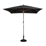 Bolero Black Square 2500mm Pulley Parasol