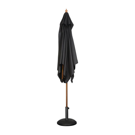 Bolero Black Square 2500mm Pulley Parasol