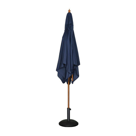 Bolero Navy Blue Square 2500mm Pulley Parasol