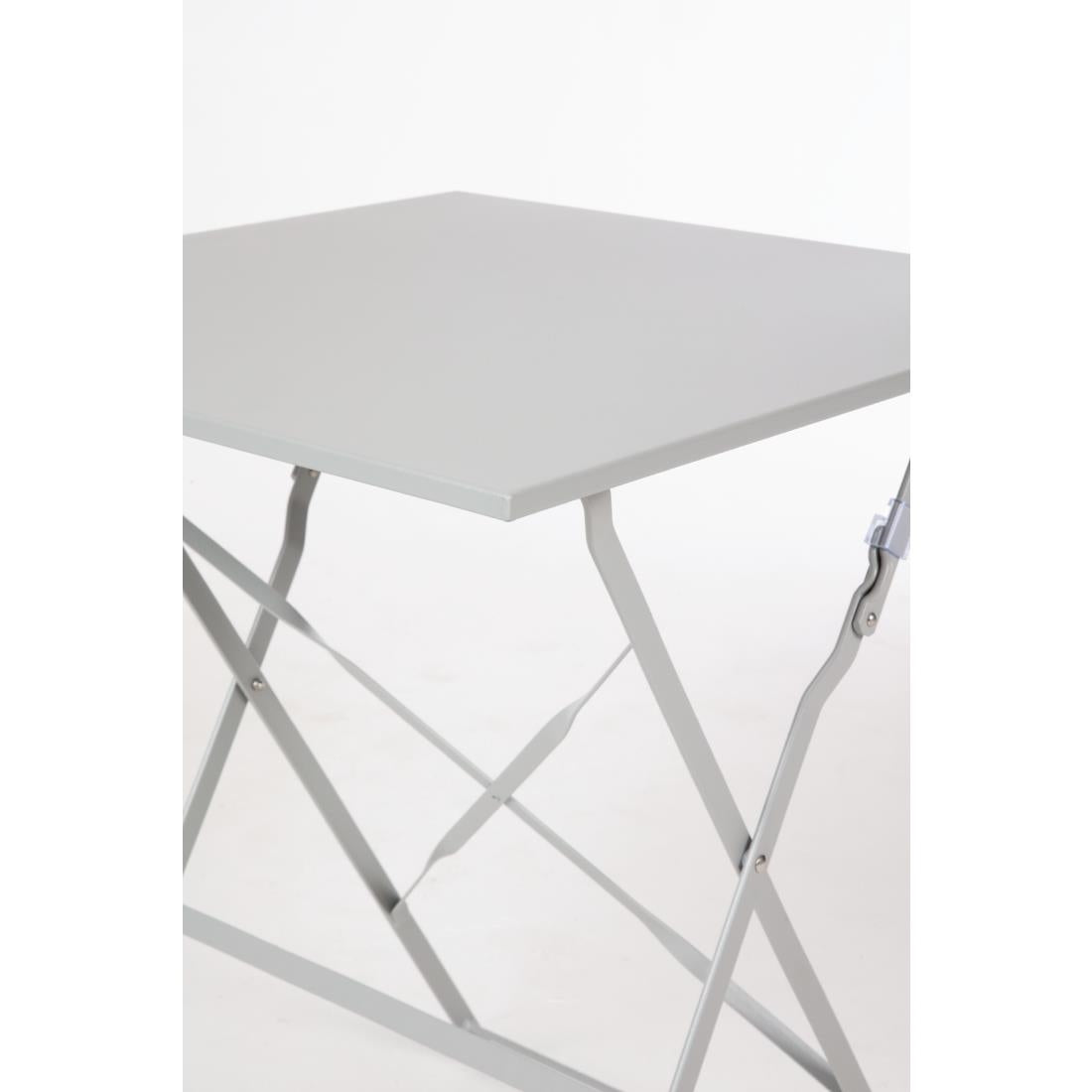 Bolero Grey Pavement Style Steel Table