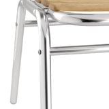 Bolero Aluminium & Ash Bistro Sidechair (Pack 4)