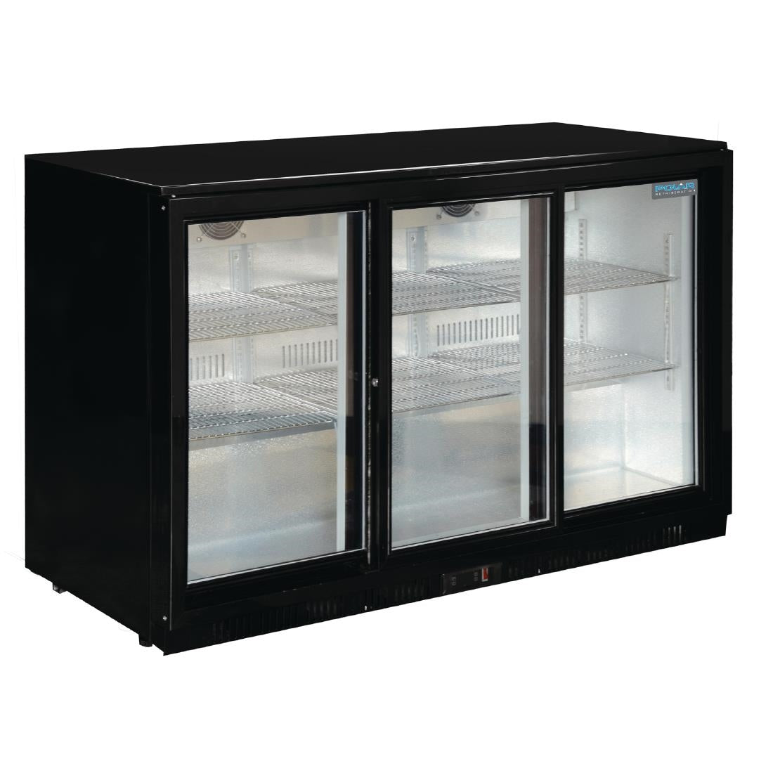 Bar Cooler with 3 Sliding Doors