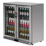 Back Bar Cooler with Hinged Doors