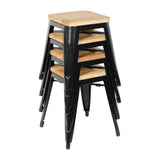 Bolero Steel Bistro Low Stool