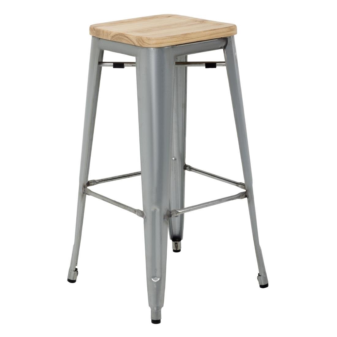 Bolero Steel Bistro High Stool 