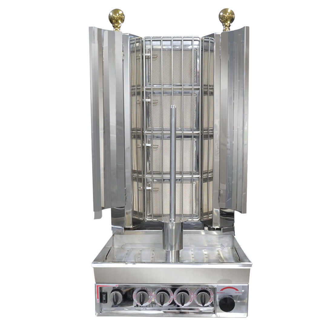 KMB4ELPG Semi-automatic Kebab Machine LPG Gas 4 Burner