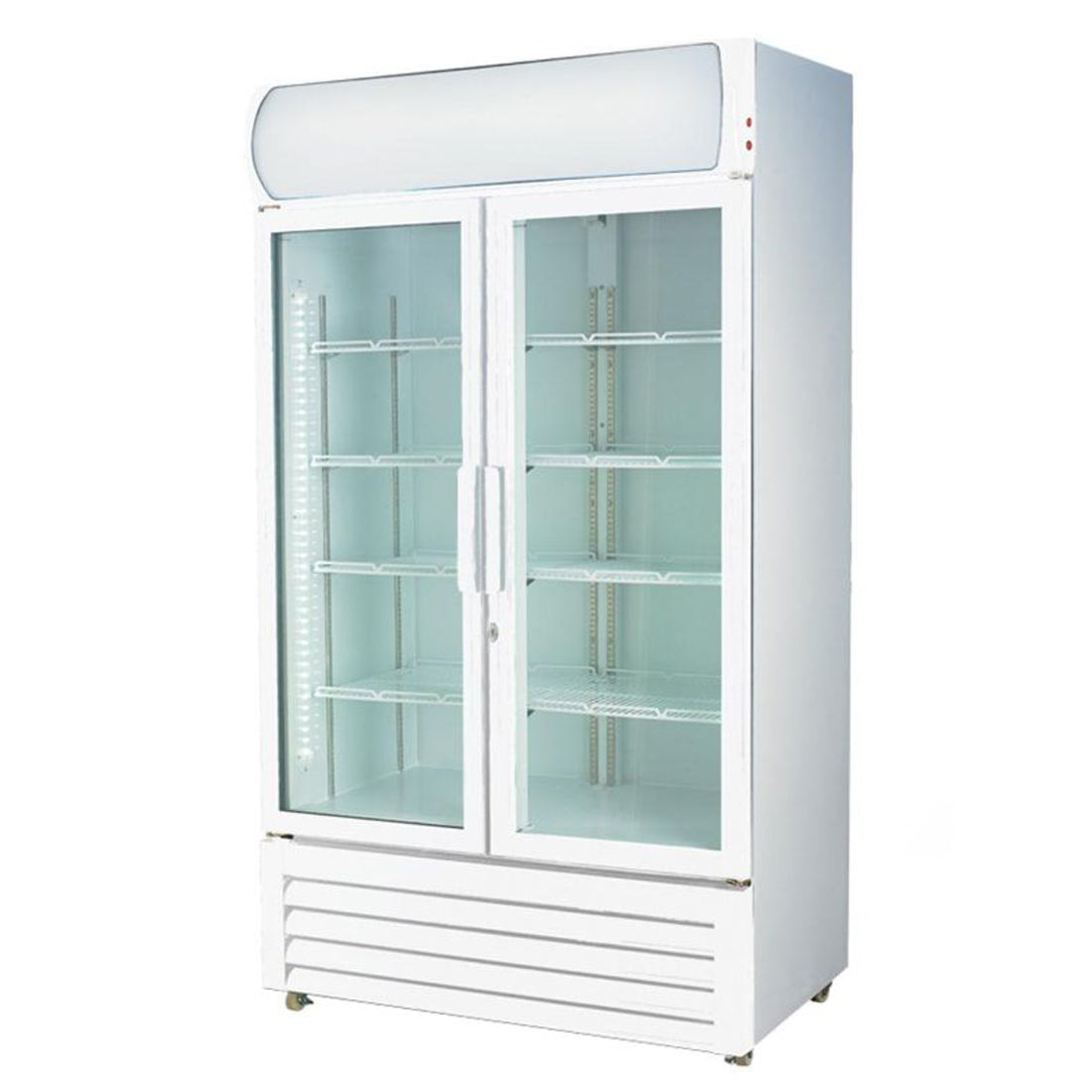 LG-1000GE Large Two Glass Door Colourbond Upright Drink Fridge