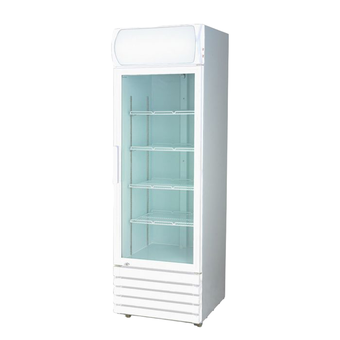 Thermaster 370L Single Glass Door Colourbond Upright Drink Fridge LG-370P