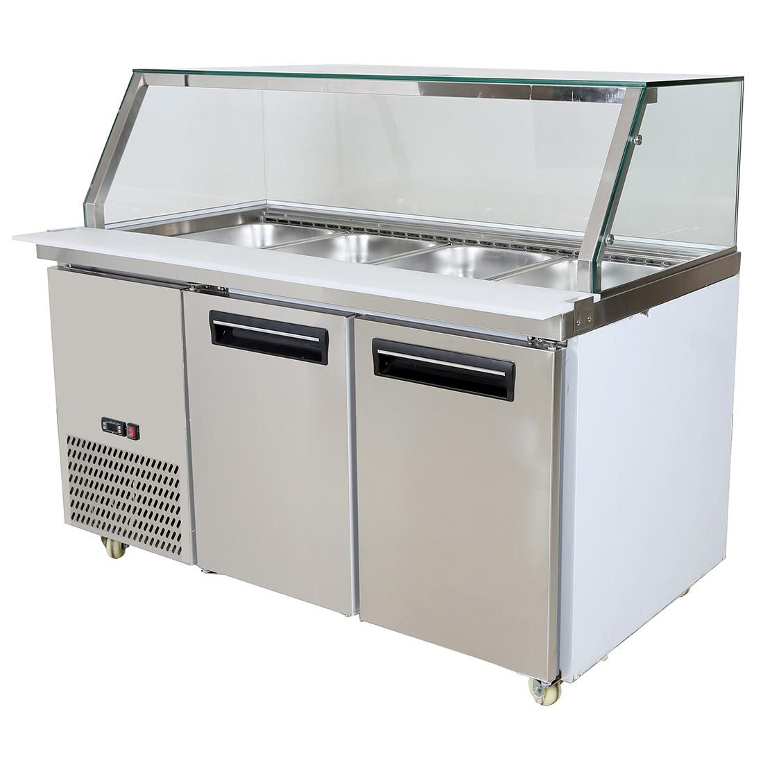 PG150FA-YG Cold Salad & Noodle Bar 4x1/1 GN Pans