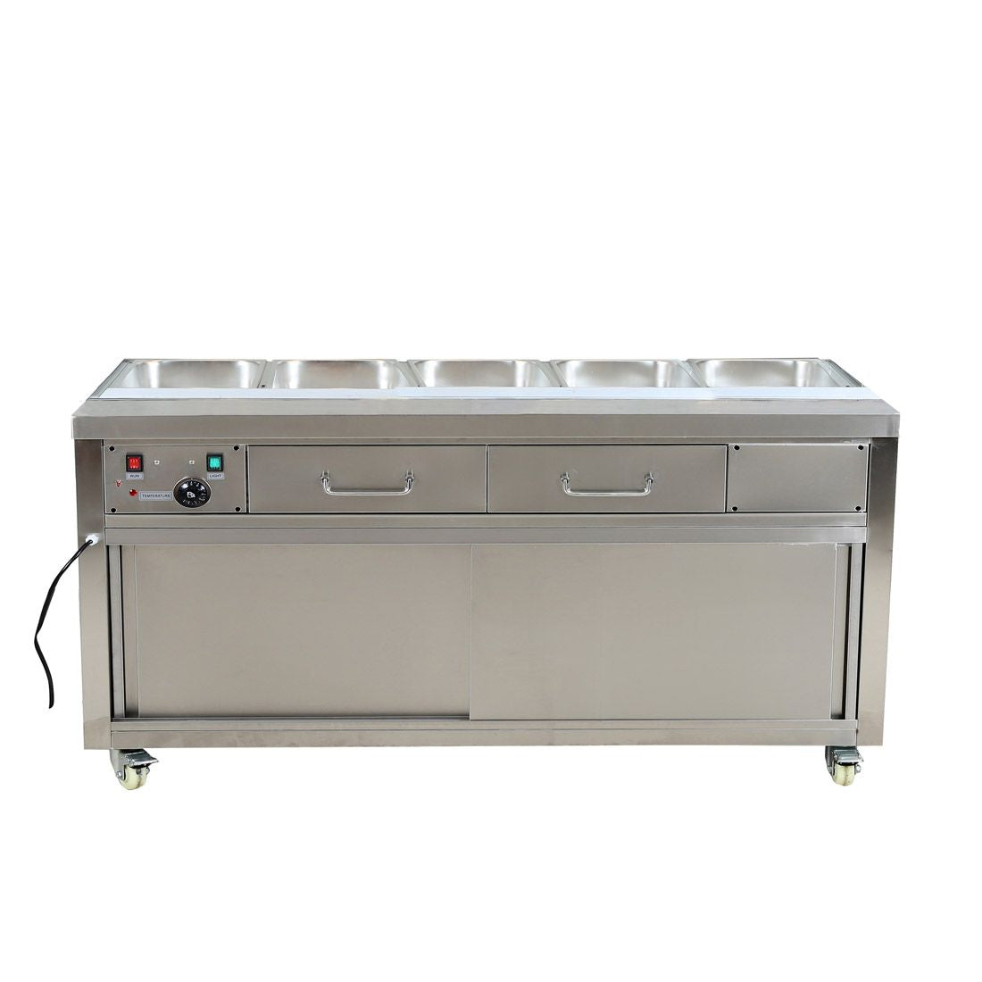 Heated Bain Marie Food Display without Glass Top - PG180FE-B