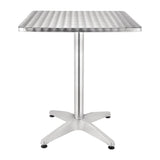 Bolero Square Table with Curved Edge Heavy Duty Base Dia - 60x60x72cm