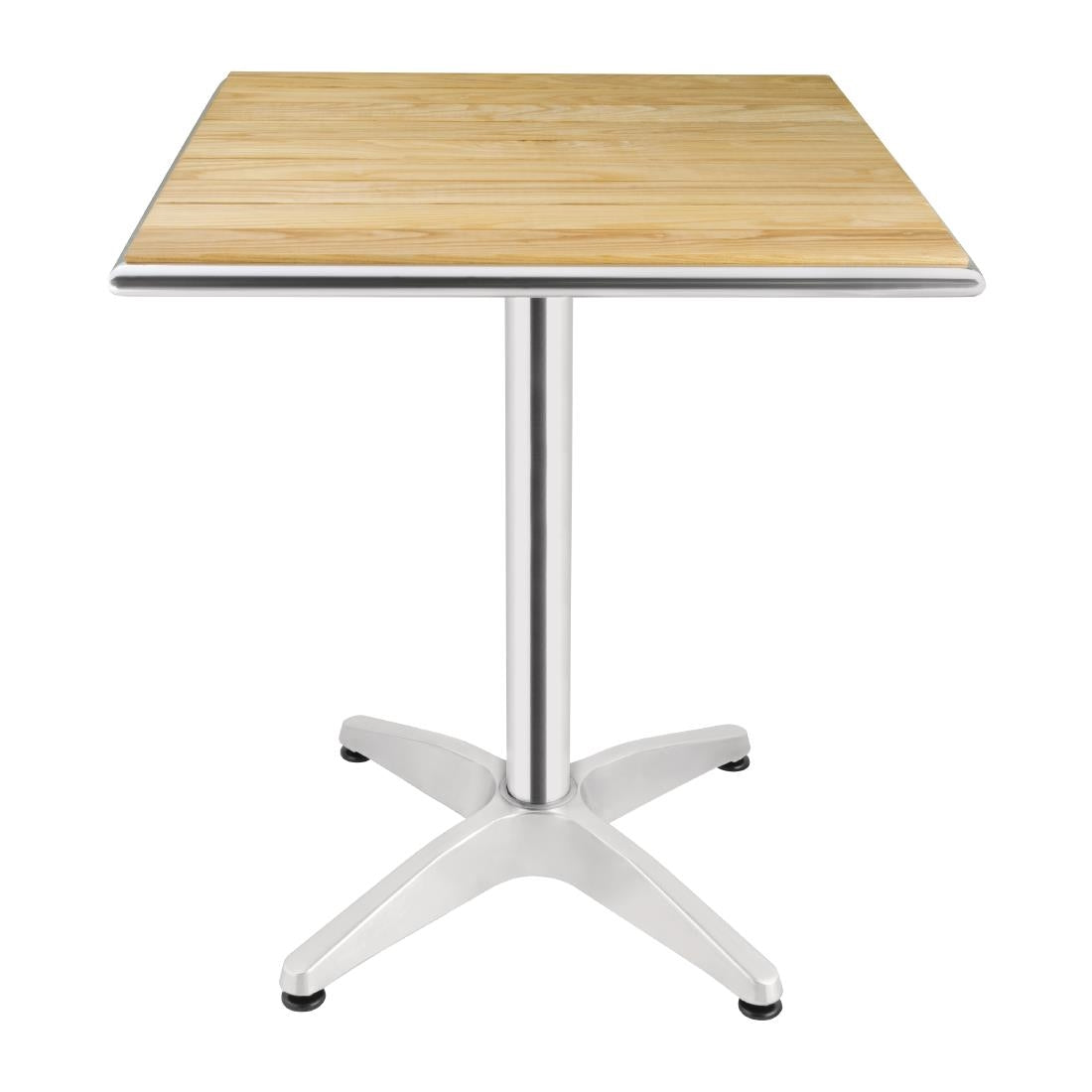 Square Ash Table with Aluminium Rim