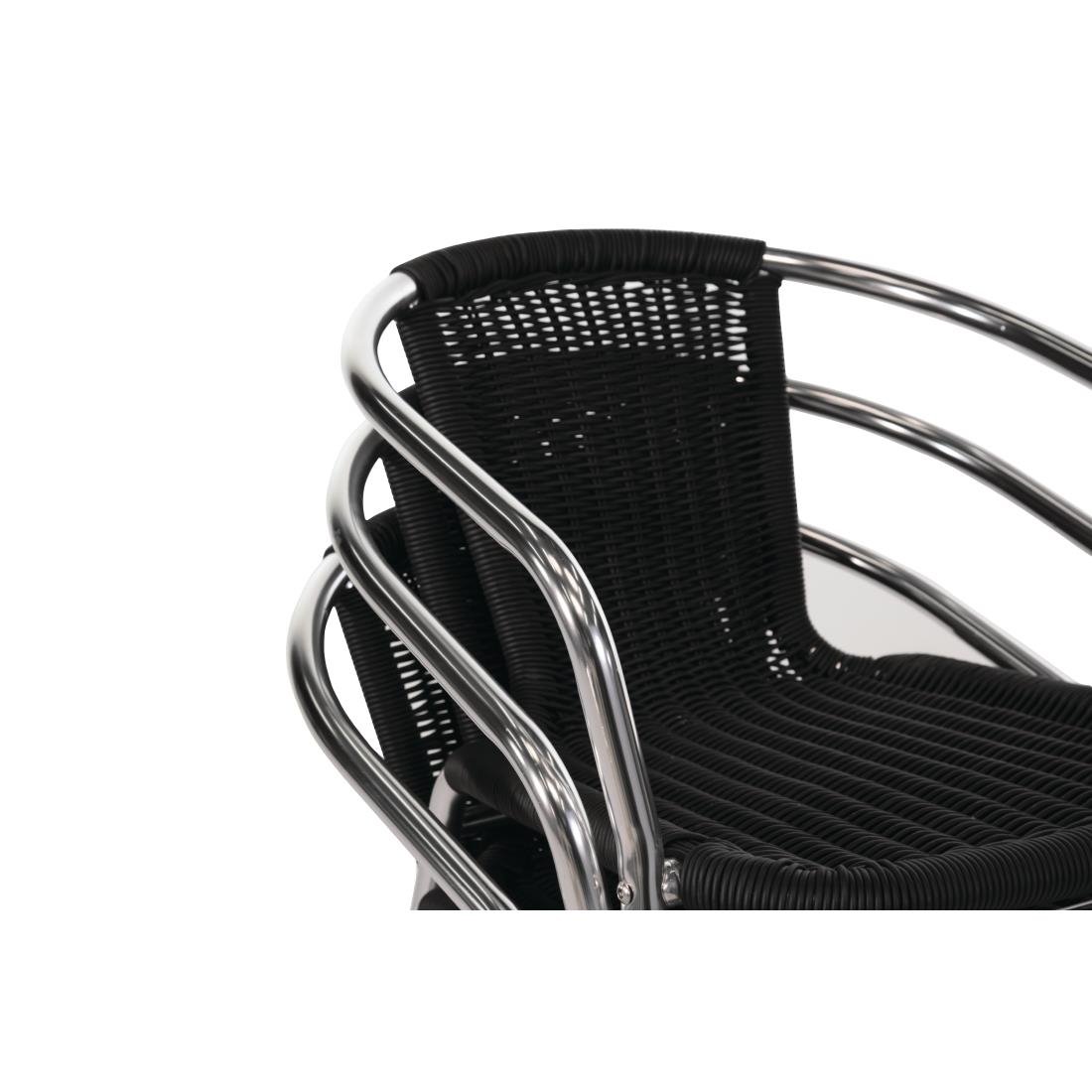 Wicker Chair Aluminium Frame