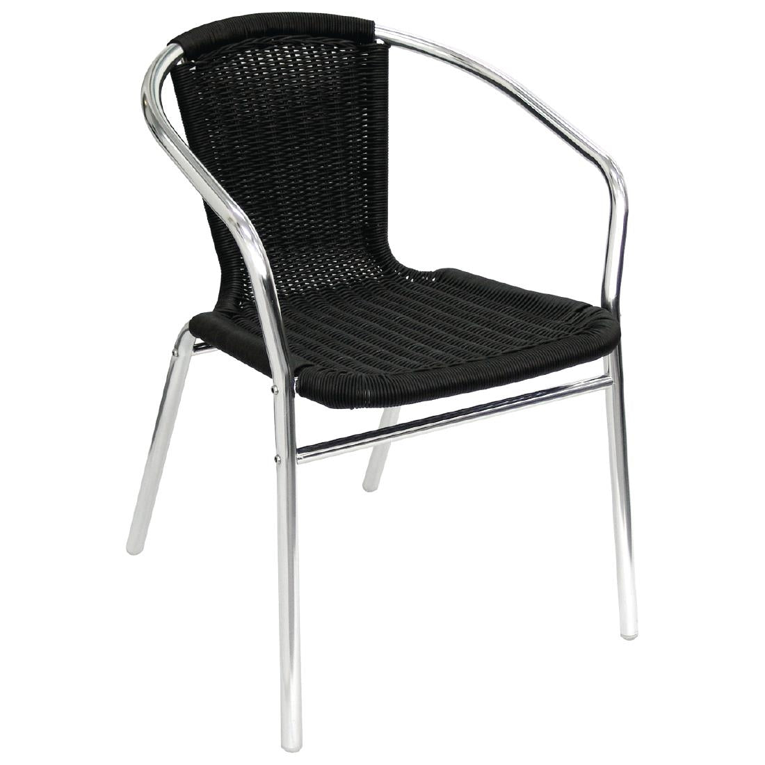 Wicker Chair Aluminium Frame